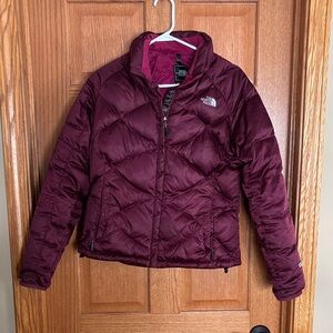 The North Face Maroon Puffer Jacket